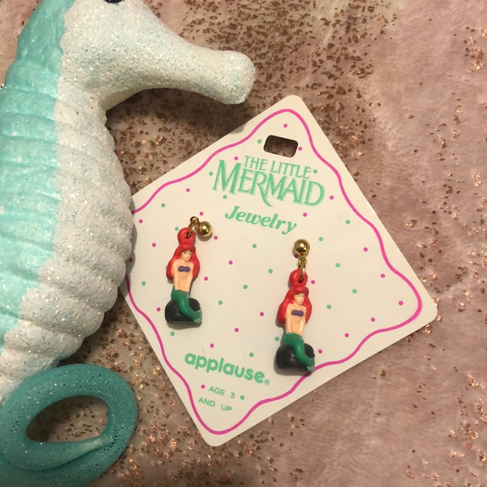 The little mermaid earrings,vintage ,new